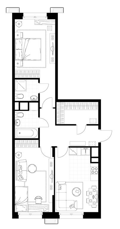 2-BD Apartment Sale, 70平方米 at Rezidentsii Skolkovo, Kashtanovaya ulitsa, 1, rabochiy posyolok Zarechye, Odintsovskiy City District, Moscow Region, Russia #1 2-BD Apartment Sale, 70平方米 at Rezidentsii Skolkovo, Kashtanovaya ulitsa, 1, rabochiy posyolok Zarechye, Odintsovskiy City District, Moscow Region, Russia #1