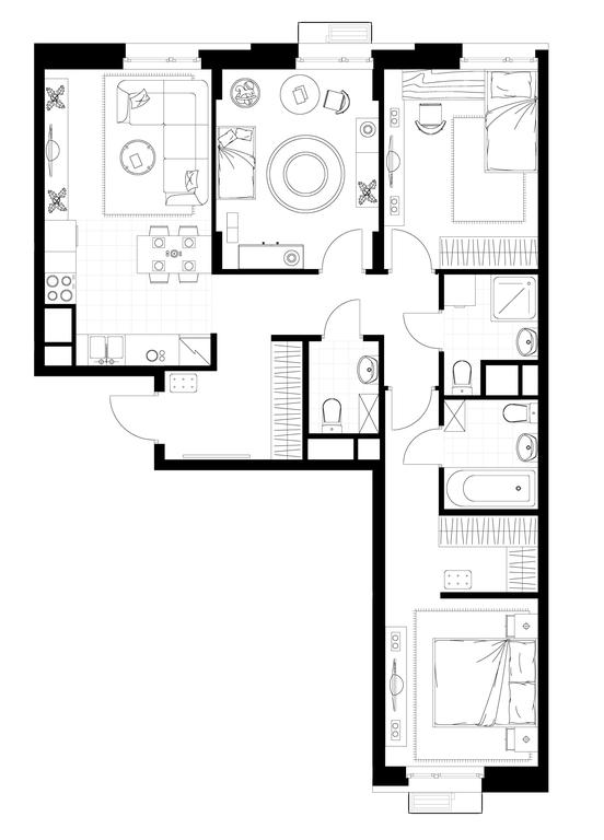 3-BD Apartment Sale, 79.1 sq. m. at Rezidentsii Skolkovo, Kashtanovaya ulitsa, 1, rabochiy posyolok Zarechye, Odintsovskiy City District, Moscow Region, Russia #1 3-BD Apartment Sale, 79.1 sq. m. at Rezidentsii Skolkovo, Kashtanovaya ulitsa, 1, rabochiy posyolok Zarechye, Odintsovskiy City District, Moscow Region, Russia #1