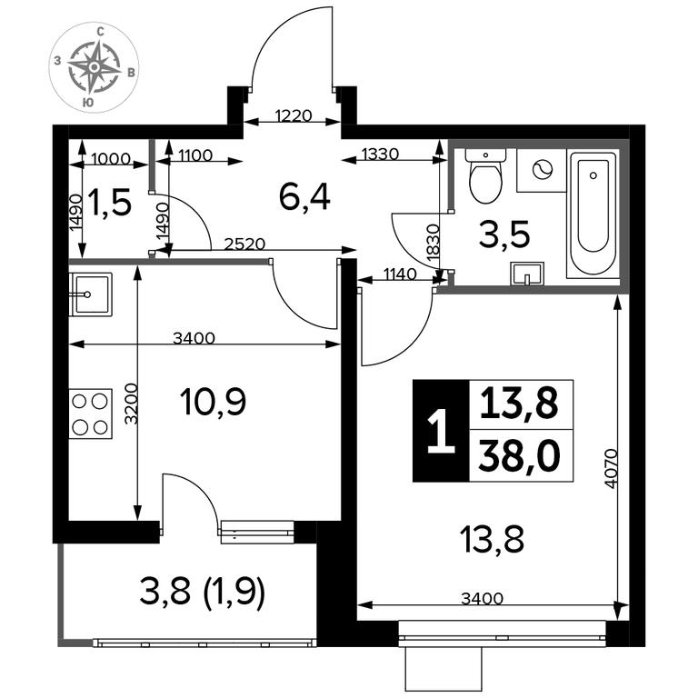 1-BD Apartment Sale, 38 sq. m. at Pervyi Lermontovskiy, zhiloy kompleks 1-y Lermontovskiy, Lyubertsy, Moscow Region, Russia #2 1-BD Apartment Sale, 38 sq. m. at Pervyi Lermontovskiy, zhiloy kompleks 1-y Lermontovskiy, Lyubertsy, Moscow Region, Russia #2