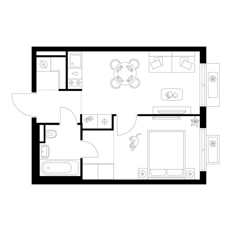 1-BD Apartment Sale, 34.41平方米 at Ilinskie Luga, Zapovednaya Street, 1, posyolok Ilyinskoye-Usovo, Krasnogorsk City District, Moscow Region, Russia #1 1-BD Apartment Sale, 34.41平方米 at Ilinskie Luga, Zapovednaya Street, 1, posyolok Ilyinskoye-Usovo, Krasnogorsk City District, Moscow Region, Russia #1