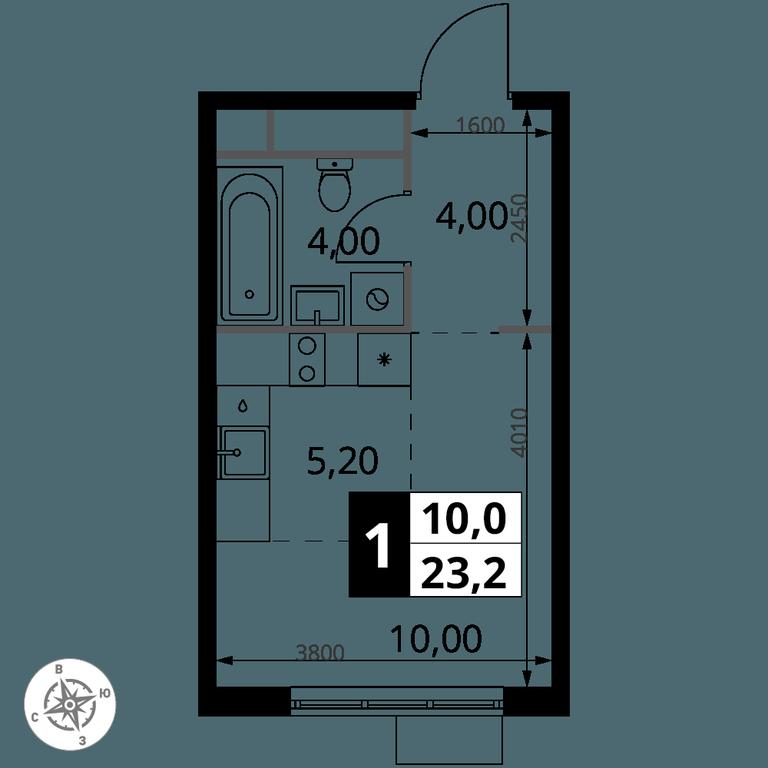 Apartment Sale, 23.2 sq. m. at 1 Himkinskij, zhiloy kompleks 1-y Khimkinskiy, kvartal Mezhdunarodny, mikrorayon Klyazma-Starbeyevo, Khimki, Moscow Region, Russia #2 Apartment Sale, 23.2 sq. m. at 1 Himkinskij, zhiloy kompleks 1-y Khimkinskiy, kvartal Mezhdunarodny, mikrorayon Klyazma-Starbeyevo, Khimki, Moscow Region, Russia #2