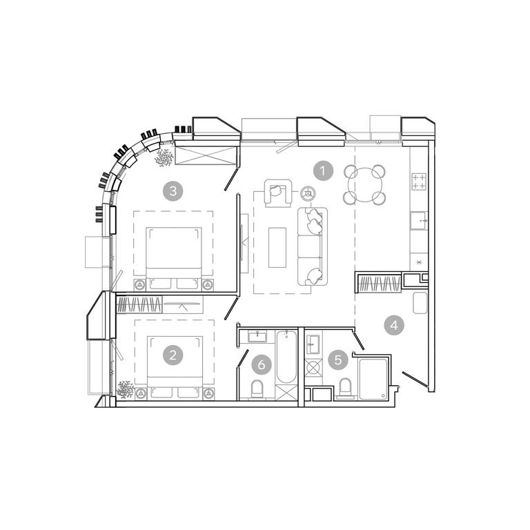 Продажа 2-комн. квартиры, 79,1 м² в ЖК «UNO.Соколиная Гора», 8-я улица Соколиной Горы, 26, Москва, Россия #2 Продажа 2-комн. квартиры, 79,1 м² в ЖК «UNO.Соколиная Гора», 8-я улица Соколиной Горы, 26, Москва, Россия #2