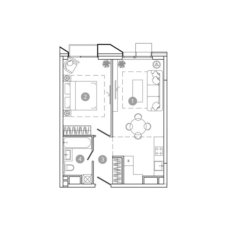 Продажа 1-комн. квартиры, 45,7 м² в ЖК «UNO.Соколиная Гора», 8-я улица Соколиной Горы, 26, Москва, Россия #1 Продажа 1-комн. квартиры, 45,7 м² в ЖК «UNO.Соколиная Гора», 8-я улица Соколиной Горы, 26, Москва, Россия #1