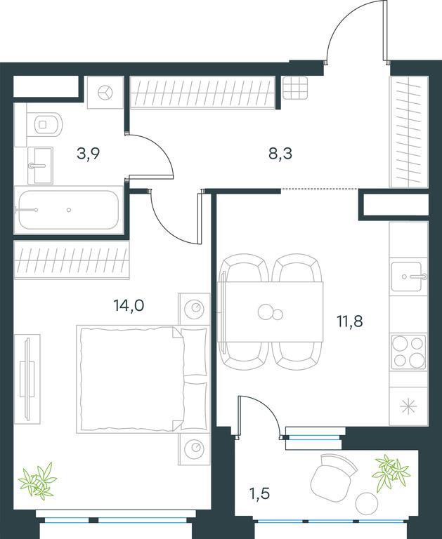 Apartment Sale, 39.5平方米 at Gorod V lesu, Gorod V Lesu Residential Complex, Village of Otradnoye, Krasnogorsk Urban District, Moscow Region, Russia #2 Apartment Sale, 39.5平方米 at Gorod V lesu, Gorod V Lesu Residential Complex, Village of Otradnoye, Krasnogorsk Urban District, Moscow Region, Russia #2