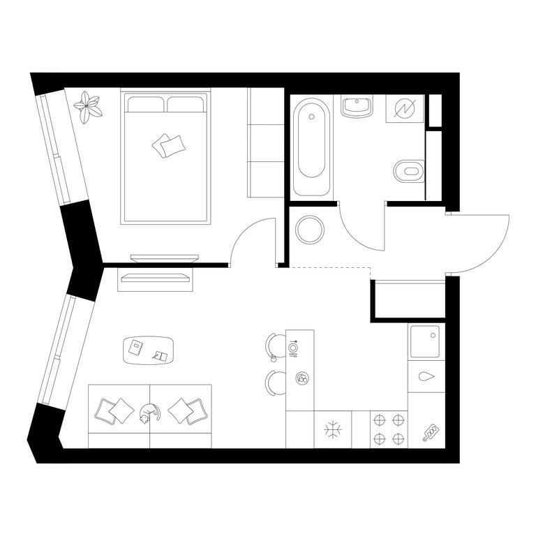 1-BD Apartment Sale, 31.9 sq. m. at Salarevo Park, Salaryevskaya Street, 8к1, Moskovskiy Settlement, Moscow, Russia #1 1-BD Apartment Sale, 31.9 sq. m. at Salarevo Park, Salaryevskaya Street, 8к1, Moskovskiy Settlement, Moscow, Russia #1