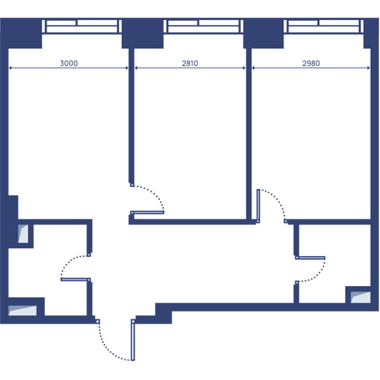 2-BD Apartment Sale, 56.8 sq. m. at Svet, Dmitrovskoye Highway, 83А, Moscow, Russia #2