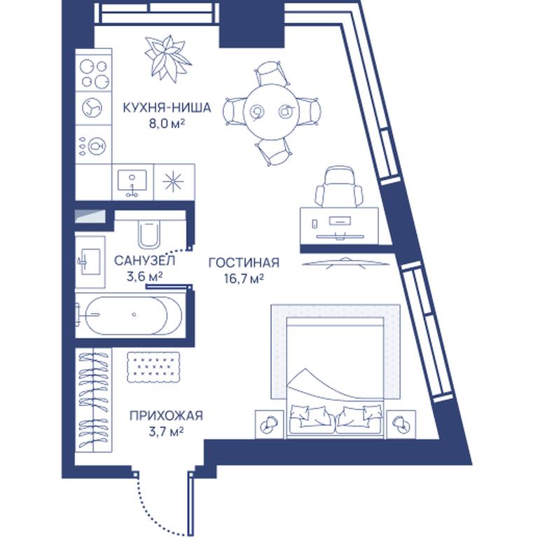 Apartment Sale, 32 sq. m. at Svet, Dmitrovskoye Highway, 83А, Moscow, Russia #1