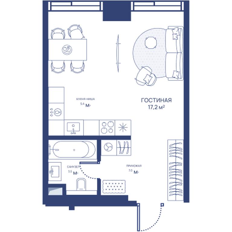 Apartment Sale, 33.1 sq. m. at Svet, Dmitrovskoye Highway, 83А, Moscow, Russia #1 Apartment Sale, 33.1 sq. m. at Svet, Dmitrovskoye Highway, 83А, Moscow, Russia #1