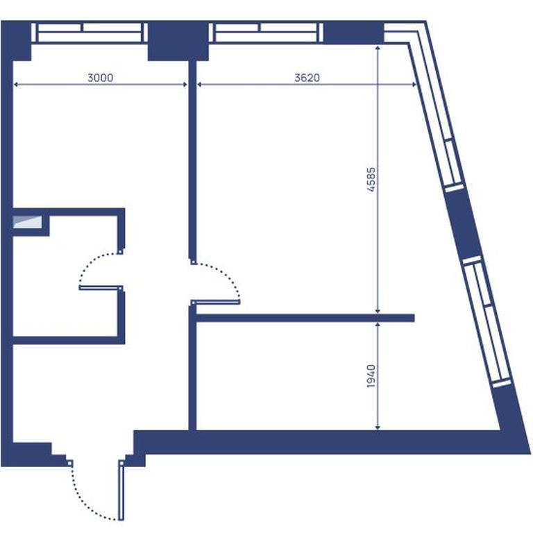 1-BD Apartment Sale, 47.5 sq. m. at Svet, Dmitrovskoye Highway, 83А, Moscow, Russia #2