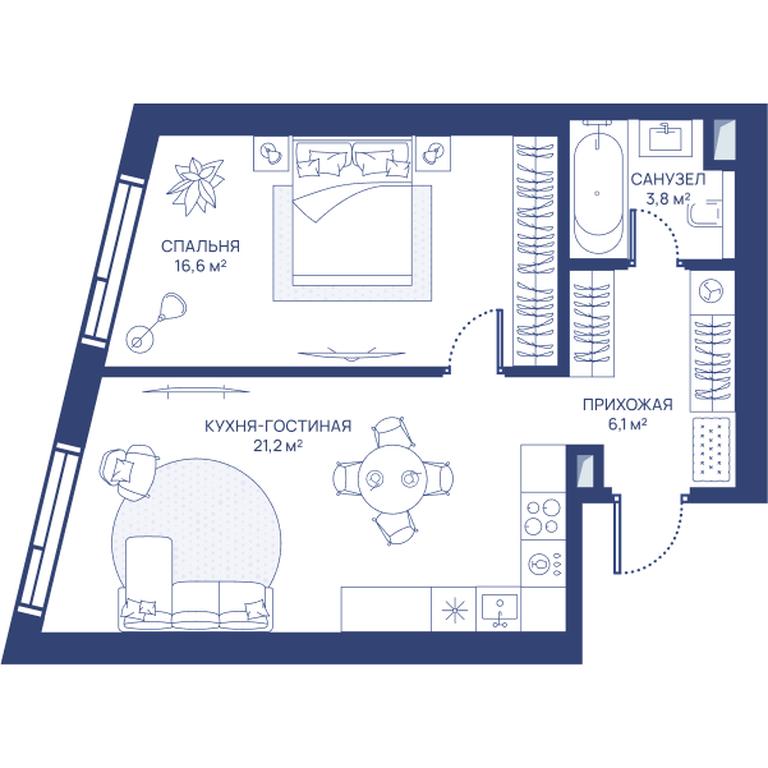 Продажа 1-комн. квартиры, 47,7 м² в ЖК «Свет», Дмитровское шоссе, 83А, Москва, Россия #1 Продажа 1-комн. квартиры, 47,7 м² в ЖК «Свет», Дмитровское шоссе, 83А, Москва, Россия #1