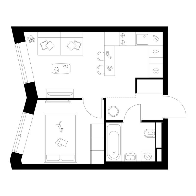 1-BD Apartment Sale, 31.8平方米 at Salarevo Park, Salaryevskaya Street, 8к1, Moskovskiy Settlement, Moscow, Russia #1 1-BD Apartment Sale, 31.8平方米 at Salarevo Park, Salaryevskaya Street, 8к1, Moskovskiy Settlement, Moscow, Russia #1