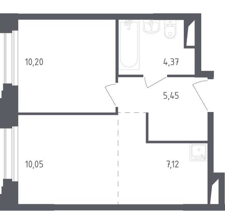 Apartment Sale, 37.2 sq. m. at Zareche Park, Zarechnaya ulitsa, 25с1, rabochiy posyolok Zarechye, Odintsovskiy City District, Moscow Region, Russia #1 Apartment Sale, 37.2 sq. m. at Zareche Park, Zarechnaya ulitsa, 25с1, rabochiy posyolok Zarechye, Odintsovskiy City District, Moscow Region, Russia #1