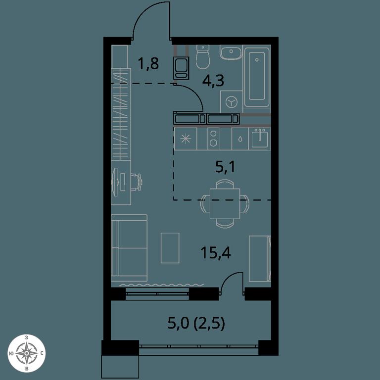 Apartment Sale, 29.1 sq. m. at 1-y Salarevskiy, Kiyevskoye Highway, Moskovskiy Settlement, Moscow, Russia #1 Apartment Sale, 29.1 sq. m. at 1-y Salarevskiy, Kiyevskoye Highway, Moskovskiy Settlement, Moscow, Russia #1
