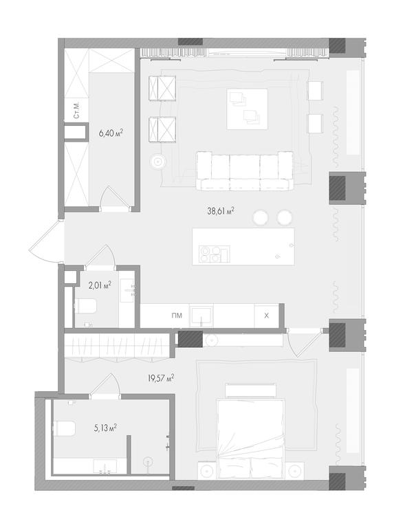 1-BD Apartment Sale, 73.29 sq. m. at Klubny dom Forum (Klubny dom Forum), Sadovaya-Sukharevskaya Street, Moscow, Russia #2 1-BD Apartment Sale, 73.29 sq. m. at Klubny dom Forum (Klubny dom Forum), Sadovaya-Sukharevskaya Street, Moscow, Russia #2