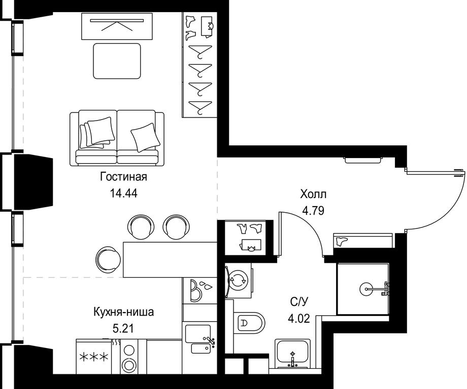 Apartment Sale, 28.46 sq. m. at SET, Vereyskaya Street, Moscow, Russia #2 Apartment Sale, 28.46 sq. m. at SET, Vereyskaya Street, Moscow, Russia #2