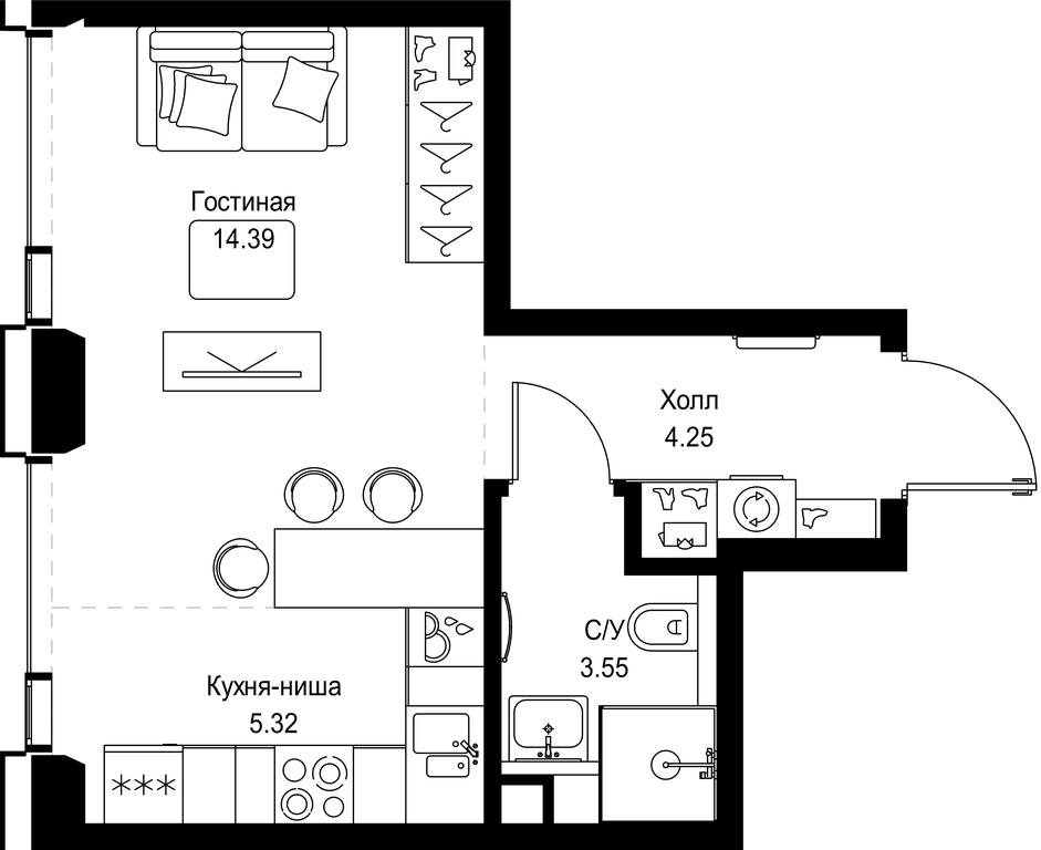 Apartment Sale, 27.51 sq. m. at SET, Vereyskaya Street, Moscow, Russia #1 Apartment Sale, 27.51 sq. m. at SET, Vereyskaya Street, Moscow, Russia #1