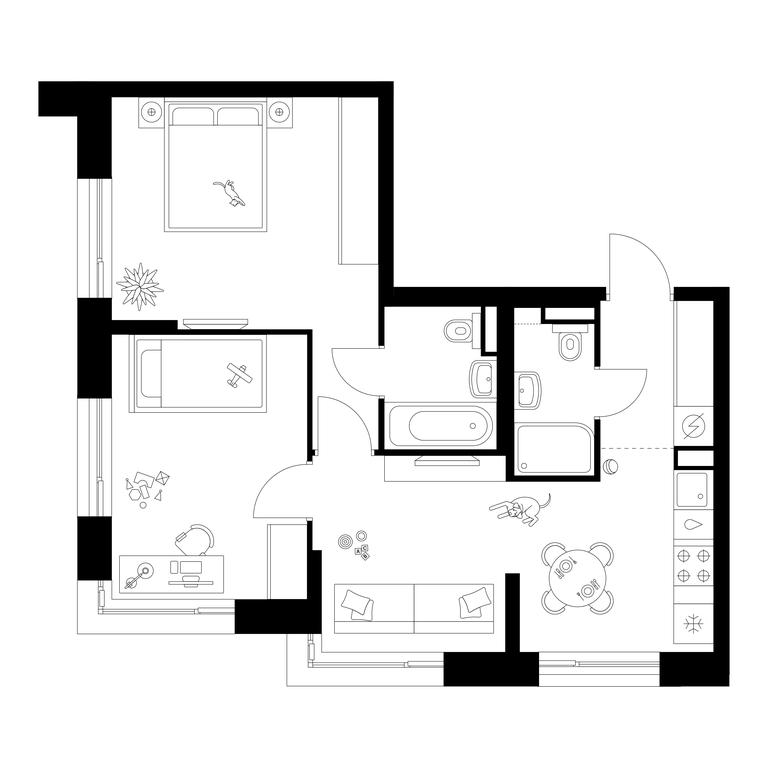 2-BD Apartment Sale, 54.7 sq. m. at Zelionyi Park, 687-y proyezd, 15с2, Zelenograd, Moscow, Russia #1 2-BD Apartment Sale, 54.7 sq. m. at Zelionyi Park, 687-y proyezd, 15с2, Zelenograd, Moscow, Russia #1