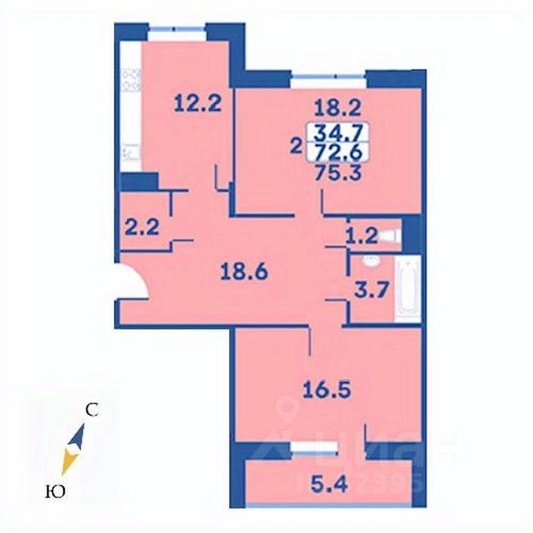 1-BD Apartment Sale, 75.3平方米 at Edelveys, Lugovaya ulitsa, derevnya Rogozinino, Pervomayskoye Settlement, Moscow, Russia #1 1-BD Apartment Sale, 75.3平方米 at Edelveys, Lugovaya ulitsa, derevnya Rogozinino, Pervomayskoye Settlement, Moscow, Russia #1