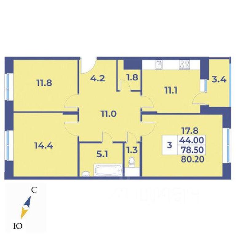 2-BD Apartment Sale, 80.2平方米 at Edelveys, Lugovaya ulitsa, derevnya Rogozinino, Pervomayskoye Settlement, Moscow, Russia #1 2-BD Apartment Sale, 80.2平方米 at Edelveys, Lugovaya ulitsa, derevnya Rogozinino, Pervomayskoye Settlement, Moscow, Russia #1