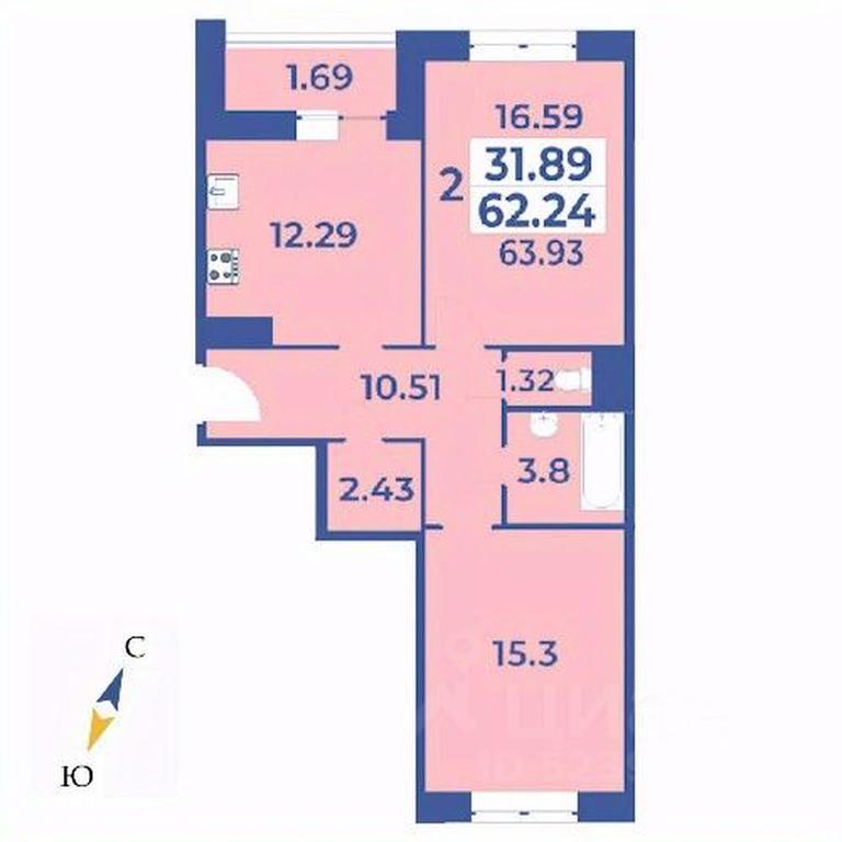 1-BD Apartment Sale, 63.93 sq. m. at Edelveys, Lugovaya ulitsa, derevnya Rogozinino, Pervomayskoye Settlement, Moscow, Russia #1 1-BD Apartment Sale, 63.93 sq. m. at Edelveys, Lugovaya ulitsa, derevnya Rogozinino, Pervomayskoye Settlement, Moscow, Russia #1