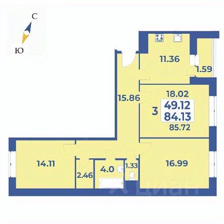2-BD Apartment Sale, 85.72平方米 at Edelveys, Lugovaya ulitsa, derevnya Rogozinino, Pervomayskoye Settlement, Moscow, Russia #1 2-BD Apartment Sale, 85.72平方米 at Edelveys, Lugovaya ulitsa, derevnya Rogozinino, Pervomayskoye Settlement, Moscow, Russia #1