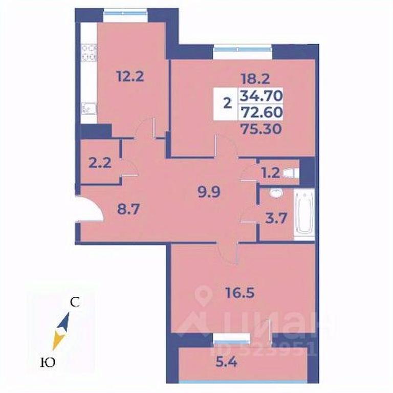1-BD Apartment Sale, 75.3平方米 at Edelveys, Lugovaya ulitsa, derevnya Rogozinino, Pervomayskoye Settlement, Moscow, Russia #1 1-BD Apartment Sale, 75.3平方米 at Edelveys, Lugovaya ulitsa, derevnya Rogozinino, Pervomayskoye Settlement, Moscow, Russia #1