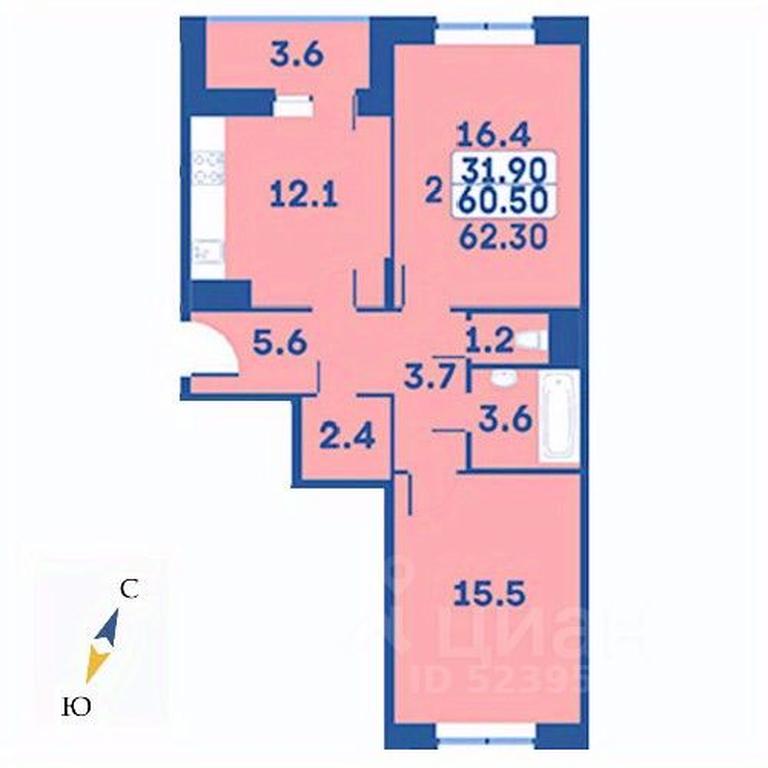 1-BD Apartment Sale, 62.3平方米 at Edelveys, Lugovaya ulitsa, derevnya Rogozinino, Pervomayskoye Settlement, Moscow, Russia #1 1-BD Apartment Sale, 62.3平方米 at Edelveys, Lugovaya ulitsa, derevnya Rogozinino, Pervomayskoye Settlement, Moscow, Russia #1