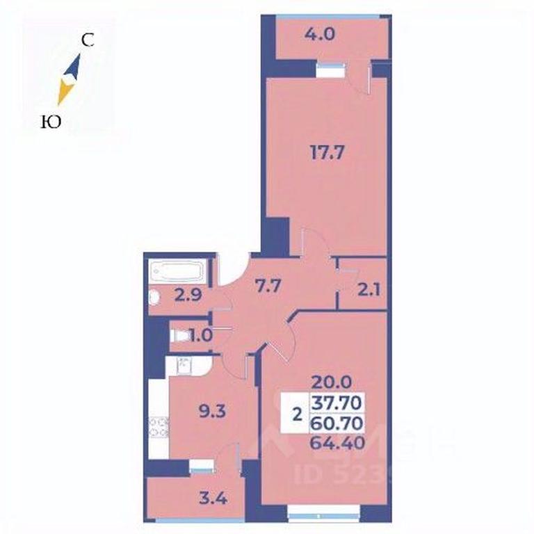 1-BD Apartment Sale, 64.4 sq. m. at Edelveys, Lugovaya ulitsa, derevnya Rogozinino, Pervomayskoye Settlement, Moscow, Russia #1 1-BD Apartment Sale, 64.4 sq. m. at Edelveys, Lugovaya ulitsa, derevnya Rogozinino, Pervomayskoye Settlement, Moscow, Russia #1