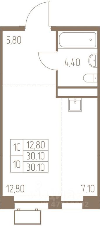 Apartment Sale, 30.1 sq. m. at Fabrikant, 2-y Fabrichny proyezd, Pushkino, Moscow Region, Russia #1 Apartment Sale, 30.1 sq. m. at Fabrikant, 2-y Fabrichny proyezd, Pushkino, Moscow Region, Russia #1