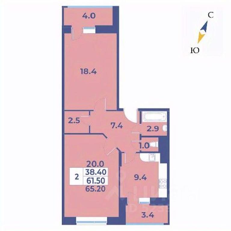1-BD Apartment Sale, 65.2 sq. m. at Edelveys, Lugovaya ulitsa, derevnya Rogozinino, Pervomayskoye Settlement, Moscow, Russia #1