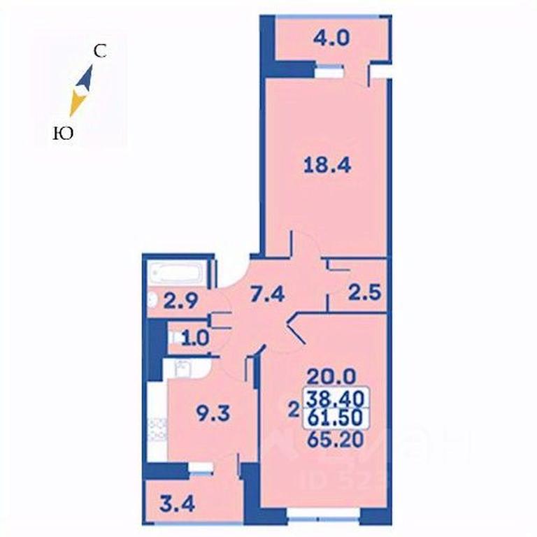 Продажа 1-комн. квартиры, 65,2 м² в ЖК «Эдельвейс», Луговая улица, деревня Рогозинино, поселение Первомайское, Москва, Россия #1