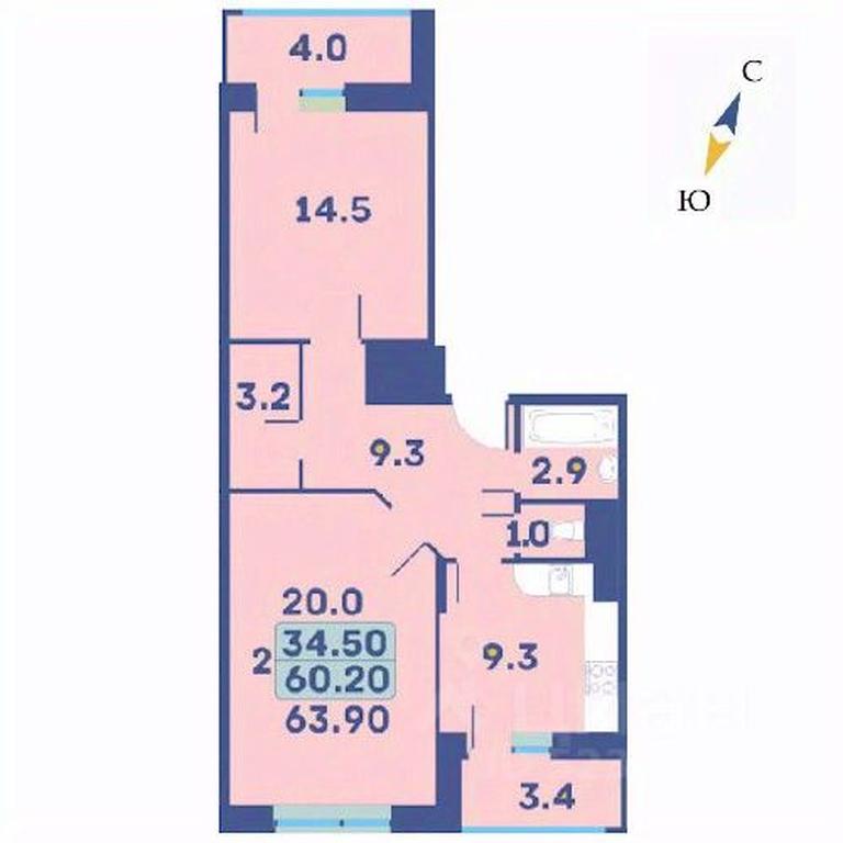 1-BD Apartment Sale, 63.9平方米 at Edelveys, Lugovaya ulitsa, derevnya Rogozinino, Pervomayskoye Settlement, Moscow, Russia #1 1-BD Apartment Sale, 63.9平方米 at Edelveys, Lugovaya ulitsa, derevnya Rogozinino, Pervomayskoye Settlement, Moscow, Russia #1