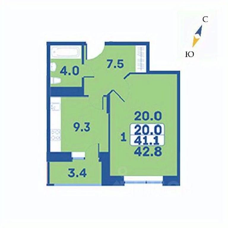 Apartment Sale, 42.8平方米 at Edelveys, Lugovaya ulitsa, derevnya Rogozinino, Pervomayskoye Settlement, Moscow, Russia #1 Apartment Sale, 42.8平方米 at Edelveys, Lugovaya ulitsa, derevnya Rogozinino, Pervomayskoye Settlement, Moscow, Russia #1