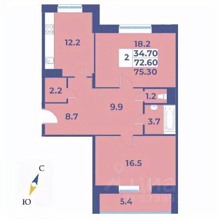 1-BD Apartment Sale, 75.3平方米 at Edelveys, Lugovaya ulitsa, derevnya Rogozinino, Pervomayskoye Settlement, Moscow, Russia #1 1-BD Apartment Sale, 75.3平方米 at Edelveys, Lugovaya ulitsa, derevnya Rogozinino, Pervomayskoye Settlement, Moscow, Russia #1