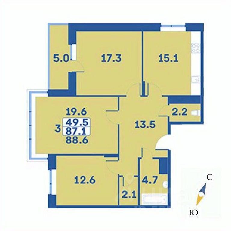 2-BD Apartment Sale, 88.6平方米 at Edelveys, Lugovaya ulitsa, derevnya Rogozinino, Pervomayskoye Settlement, Moscow, Russia #1 2-BD Apartment Sale, 88.6平方米 at Edelveys, Lugovaya ulitsa, derevnya Rogozinino, Pervomayskoye Settlement, Moscow, Russia #1