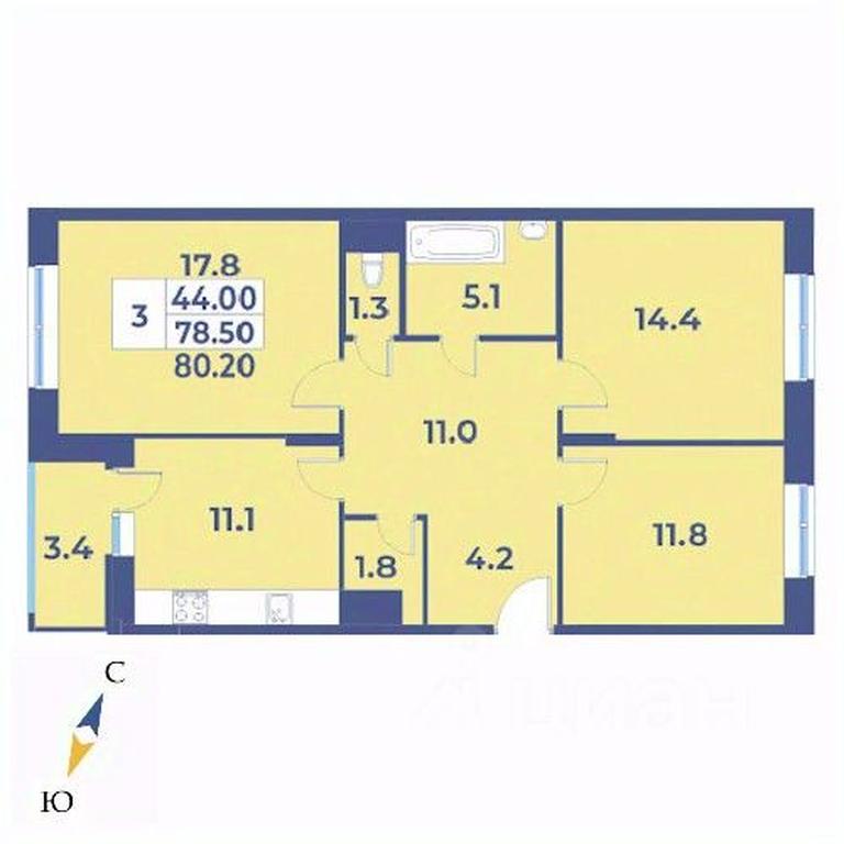 2-BD Apartment Sale, 80.2 sq. m. at Edelveys, Lugovaya ulitsa, derevnya Rogozinino, Pervomayskoye Settlement, Moscow, Russia #1 2-BD Apartment Sale, 80.2 sq. m. at Edelveys, Lugovaya ulitsa, derevnya Rogozinino, Pervomayskoye Settlement, Moscow, Russia #1