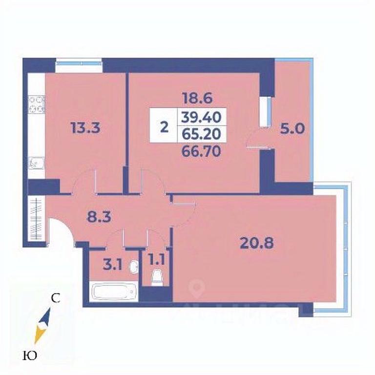 1-BD Apartment Sale, 66.7 sq. m. at Edelveys, Lugovaya ulitsa, derevnya Rogozinino, Pervomayskoye Settlement, Moscow, Russia #1