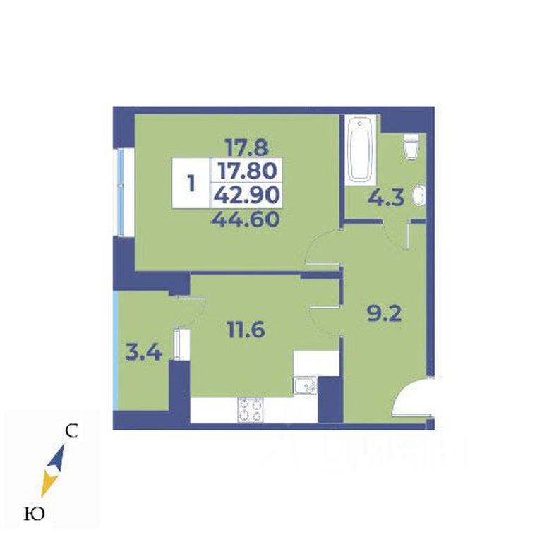 Apartment Sale, 44.6平方米 at Edelveys, Lugovaya ulitsa, derevnya Rogozinino, Pervomayskoye Settlement, Moscow, Russia #1 Apartment Sale, 44.6平方米 at Edelveys, Lugovaya ulitsa, derevnya Rogozinino, Pervomayskoye Settlement, Moscow, Russia #1