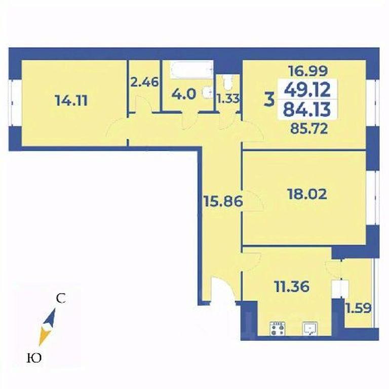 Продажа 2-комн. квартиры, 85,72 м² в ЖК «Эдельвейс», Луговая улица, деревня Рогозинино, поселение Первомайское, Москва, Россия #1 Продажа 2-комн. квартиры, 85,72 м² в ЖК «Эдельвейс», Луговая улица, деревня Рогозинино, поселение Первомайское, Москва, Россия #1
