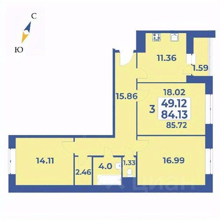 2-BD Apartment Sale, 85.72 sq. m. at Edelveys, Lugovaya ulitsa, derevnya Rogozinino, Pervomayskoye Settlement, Moscow, Russia #1 2-BD Apartment Sale, 85.72 sq. m. at Edelveys, Lugovaya ulitsa, derevnya Rogozinino, Pervomayskoye Settlement, Moscow, Russia #1