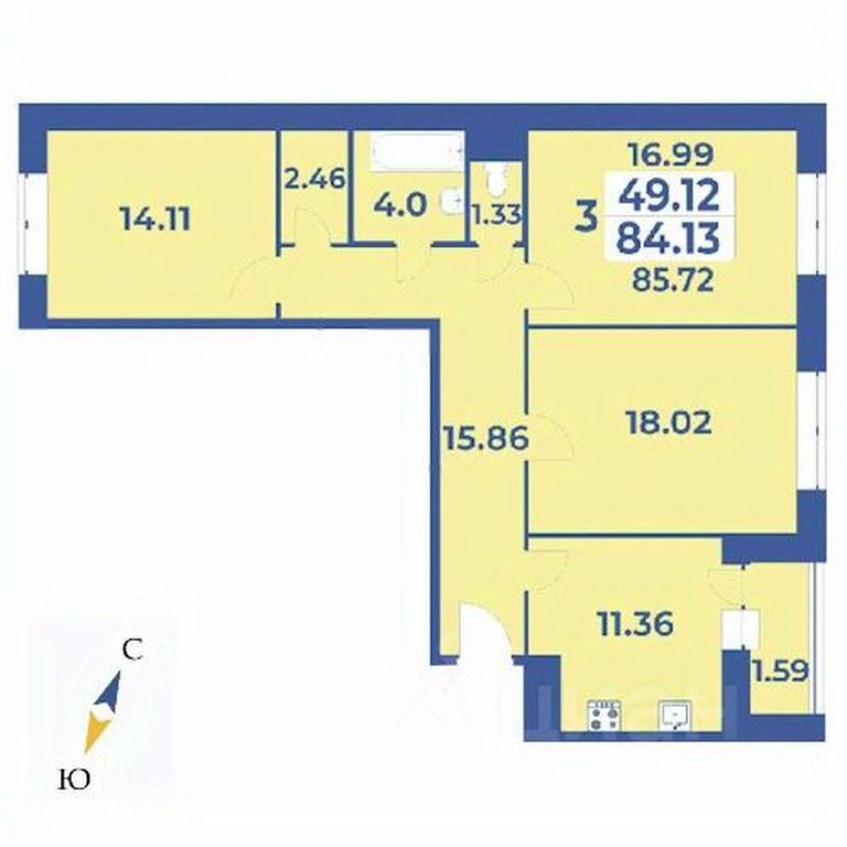 2-BD Apartment Sale, 85.72 sq. m. at Edelveys, Lugovaya ulitsa, derevnya Rogozinino, Pervomayskoye Settlement, Moscow, Russia #1 2-BD Apartment Sale, 85.72 sq. m. at Edelveys, Lugovaya ulitsa, derevnya Rogozinino, Pervomayskoye Settlement, Moscow, Russia #1