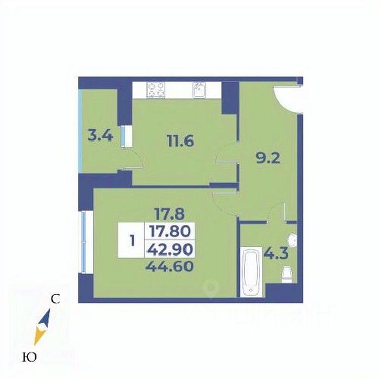 Apartment Sale, 44.6平方米 at Edelveys, Lugovaya ulitsa, derevnya Rogozinino, Pervomayskoye Settlement, Moscow, Russia #1 Apartment Sale, 44.6平方米 at Edelveys, Lugovaya ulitsa, derevnya Rogozinino, Pervomayskoye Settlement, Moscow, Russia #1