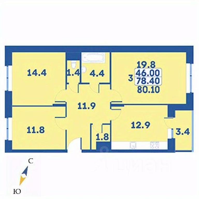 2-BD Apartment Sale, 80.1 sq. m. at Edelveys, Lugovaya ulitsa, derevnya Rogozinino, Pervomayskoye Settlement, Moscow, Russia #1 2-BD Apartment Sale, 80.1 sq. m. at Edelveys, Lugovaya ulitsa, derevnya Rogozinino, Pervomayskoye Settlement, Moscow, Russia #1
