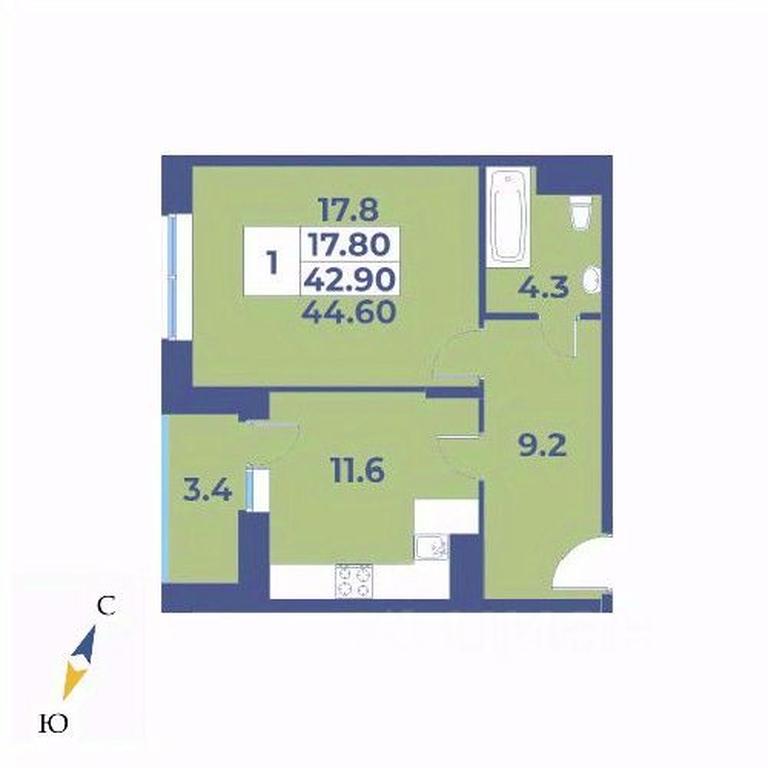 Apartment Sale, 44.6平方米 at Edelveys, Lugovaya ulitsa, derevnya Rogozinino, Pervomayskoye Settlement, Moscow, Russia #1 Apartment Sale, 44.6平方米 at Edelveys, Lugovaya ulitsa, derevnya Rogozinino, Pervomayskoye Settlement, Moscow, Russia #1