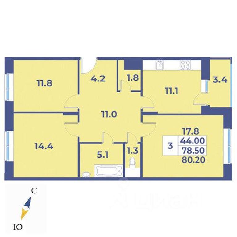 2-BD Apartment Sale, 80.2 sq. m. at Edelveys, Lugovaya ulitsa, derevnya Rogozinino, Pervomayskoye Settlement, Moscow, Russia #1 2-BD Apartment Sale, 80.2 sq. m. at Edelveys, Lugovaya ulitsa, derevnya Rogozinino, Pervomayskoye Settlement, Moscow, Russia #1