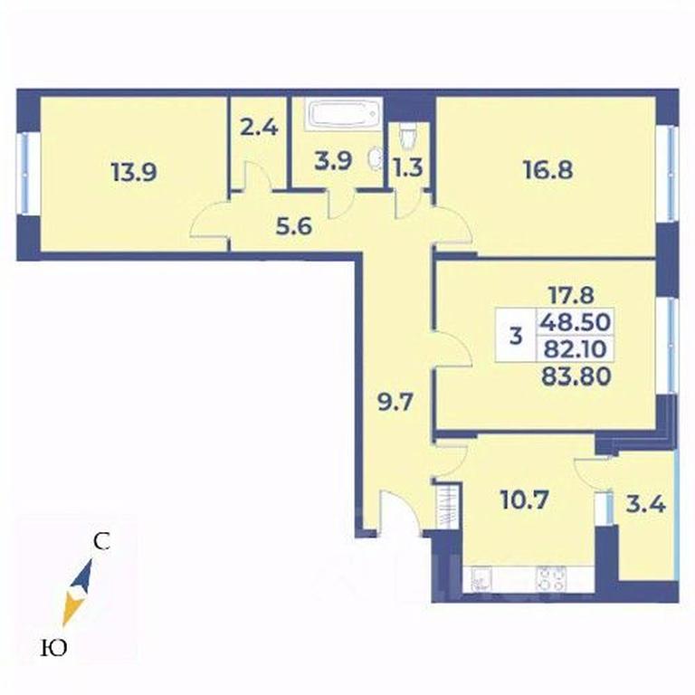 2-BD Apartment Sale, 83.8 sq. m. at Edelveys, Lugovaya ulitsa, derevnya Rogozinino, Pervomayskoye Settlement, Moscow, Russia #1 2-BD Apartment Sale, 83.8 sq. m. at Edelveys, Lugovaya ulitsa, derevnya Rogozinino, Pervomayskoye Settlement, Moscow, Russia #1