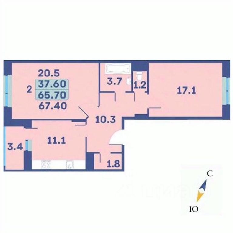 Продажа 1-комн. квартиры, 67,4 м² в ЖК «Эдельвейс», Луговая улица, деревня Рогозинино, поселение Первомайское, Москва, Россия #1