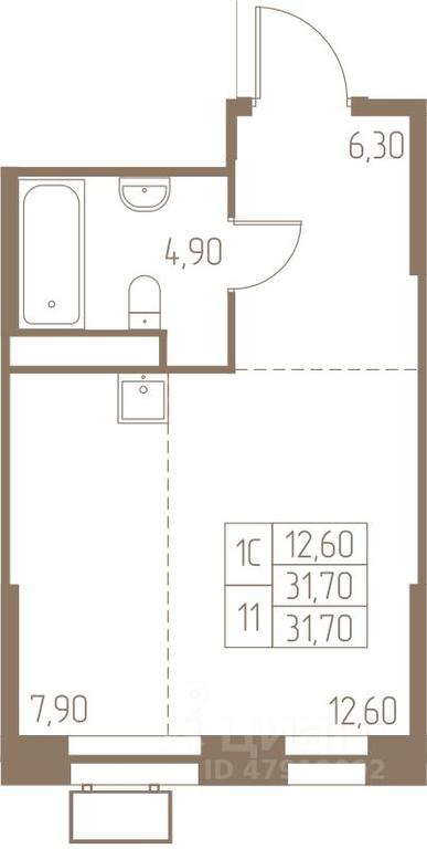 Apartment Sale, 31.7 sq. m. at Fabrikant, 2-y Fabrichny proyezd, Pushkino, Moscow Region, Russia #1 Apartment Sale, 31.7 sq. m. at Fabrikant, 2-y Fabrichny proyezd, Pushkino, Moscow Region, Russia #1