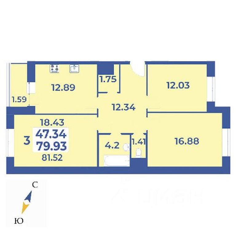 2-BD Apartment Sale, 81.52 sq. m. at Edelveys, Lugovaya ulitsa, derevnya Rogozinino, Pervomayskoye Settlement, Moscow, Russia #1 2-BD Apartment Sale, 81.52 sq. m. at Edelveys, Lugovaya ulitsa, derevnya Rogozinino, Pervomayskoye Settlement, Moscow, Russia #1
