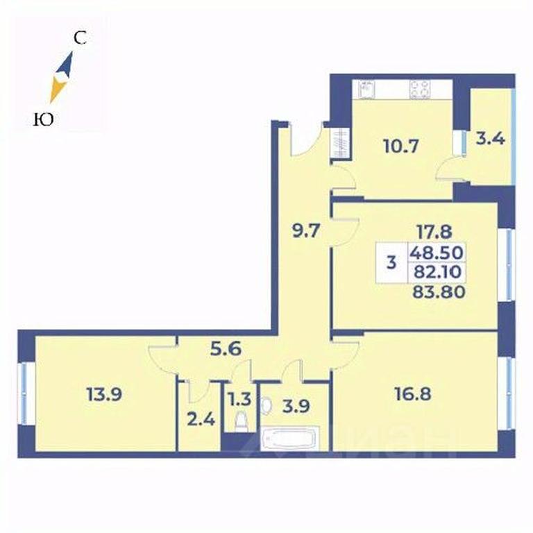 2-BD Apartment Sale, 83.8平方米 at Edelveys, Lugovaya ulitsa, derevnya Rogozinino, Pervomayskoye Settlement, Moscow, Russia #1 2-BD Apartment Sale, 83.8平方米 at Edelveys, Lugovaya ulitsa, derevnya Rogozinino, Pervomayskoye Settlement, Moscow, Russia #1